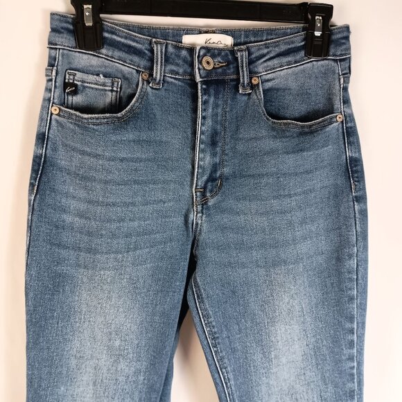 KanCan Brenda High Rise Bootcut Jeans Women’s 7/27 Frayed Hem Stretch Denim - Picture 2 of 8